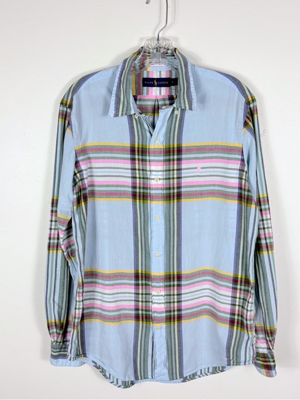 Ralph Lauren Indian Madras Shirt Men’s Medium Plaid